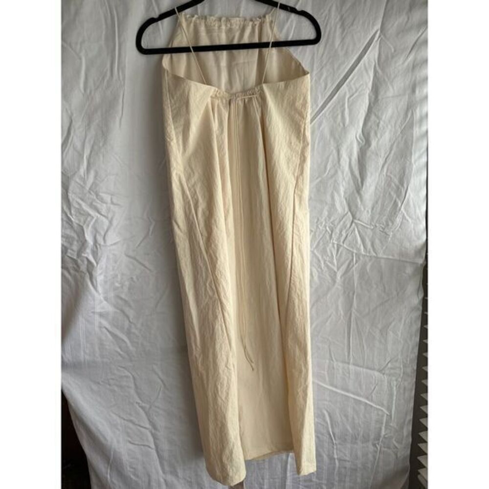 Commense Chic Boho Halter‎ Elegant Cream Halter Cream Maxi Dress Summer  S